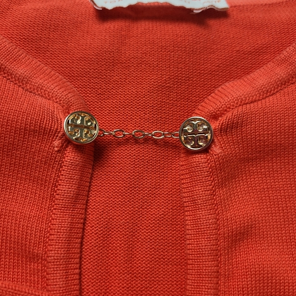 TORY BURCH orange red  top - Picture 3 of 5